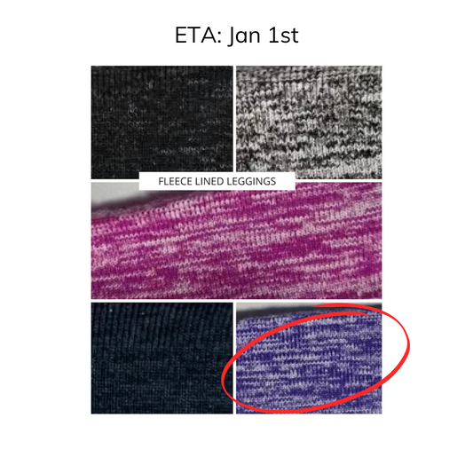 Purple Fleece Leggings w/ Pockets * ETA 1/1